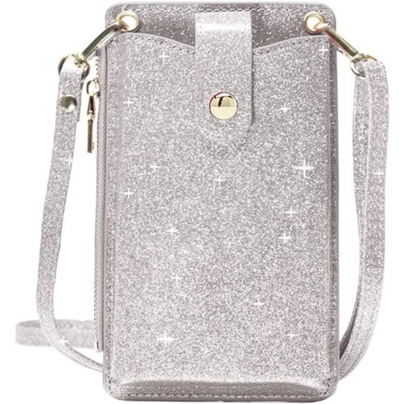 Handbags - Womens Cellphone Crossbody Bag Small Light Leather Shoulder Purse Handbag